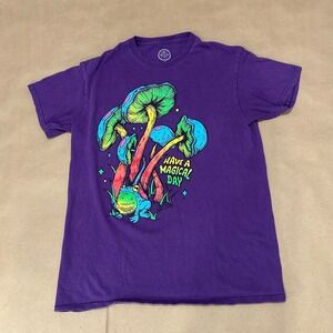 DOM Purple Mushroom Frog T-Shirt Mens Medium